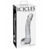 Icicles No 61 Glass Massager G-Spot Dildo - Clear