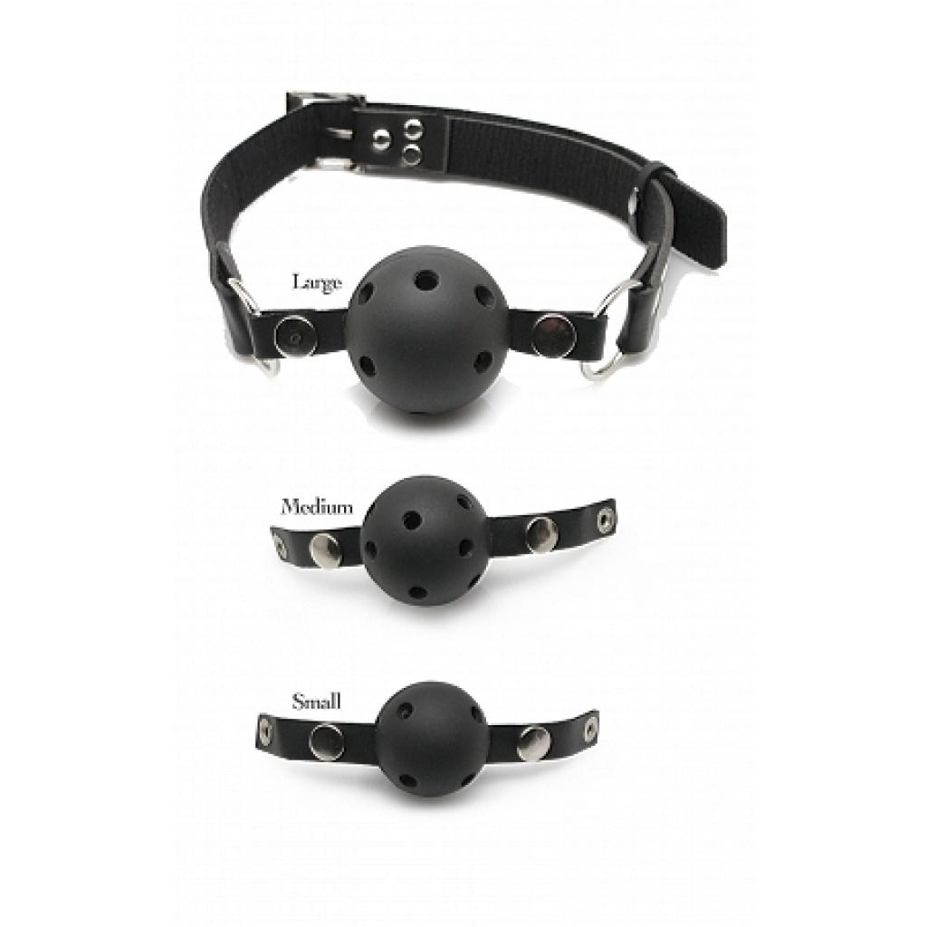 Ball Gag Training System Black