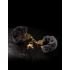 Deluxe Furry Cuffs - Black and Gold