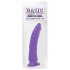 Basix Rubber Works Slim 7 Inches Dong - Purple