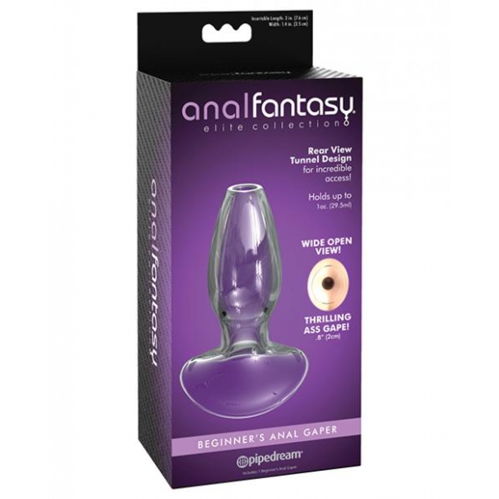 Anal Fantasy Elite Beginners Anal Glass Gaper - Clear