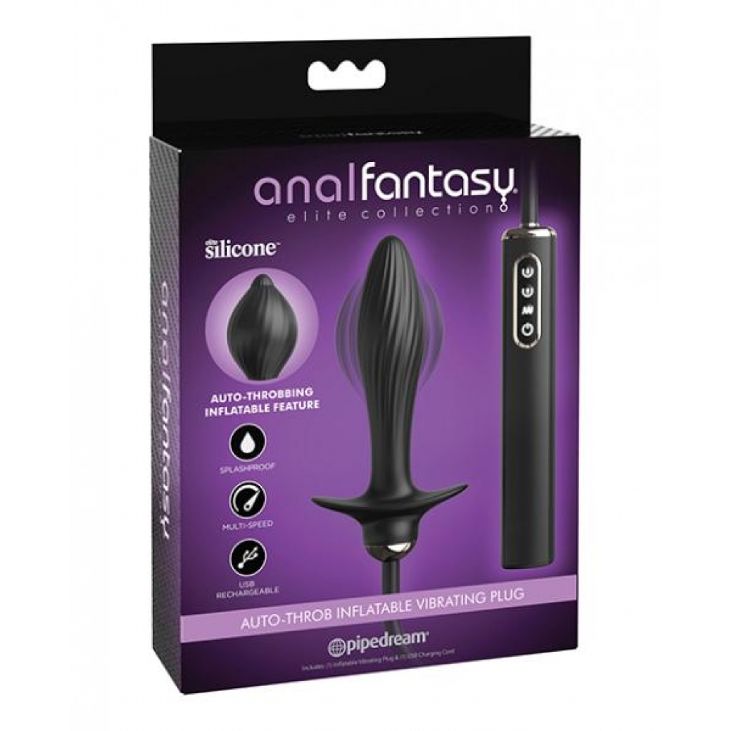 Anal Fantasy Elite Inflatable Plug - Black