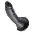 King Cock 7-Inch Realistic Dildo - Black