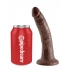 King Cock 7 Inches Realistic Dildo - Brown