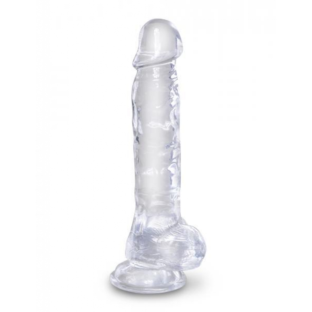 King Cock Clear 8 Inch Cock with Balls