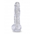 King Cock Clear 8 Inch Cock with Balls