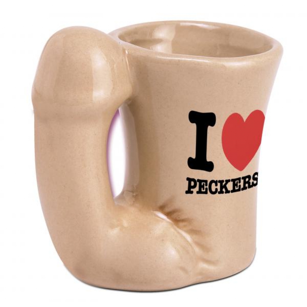 Mini Pecker Penis Shot Glass - Beige