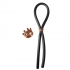 Bolo Lasso Ring Rose Gold Crown Slider - Black