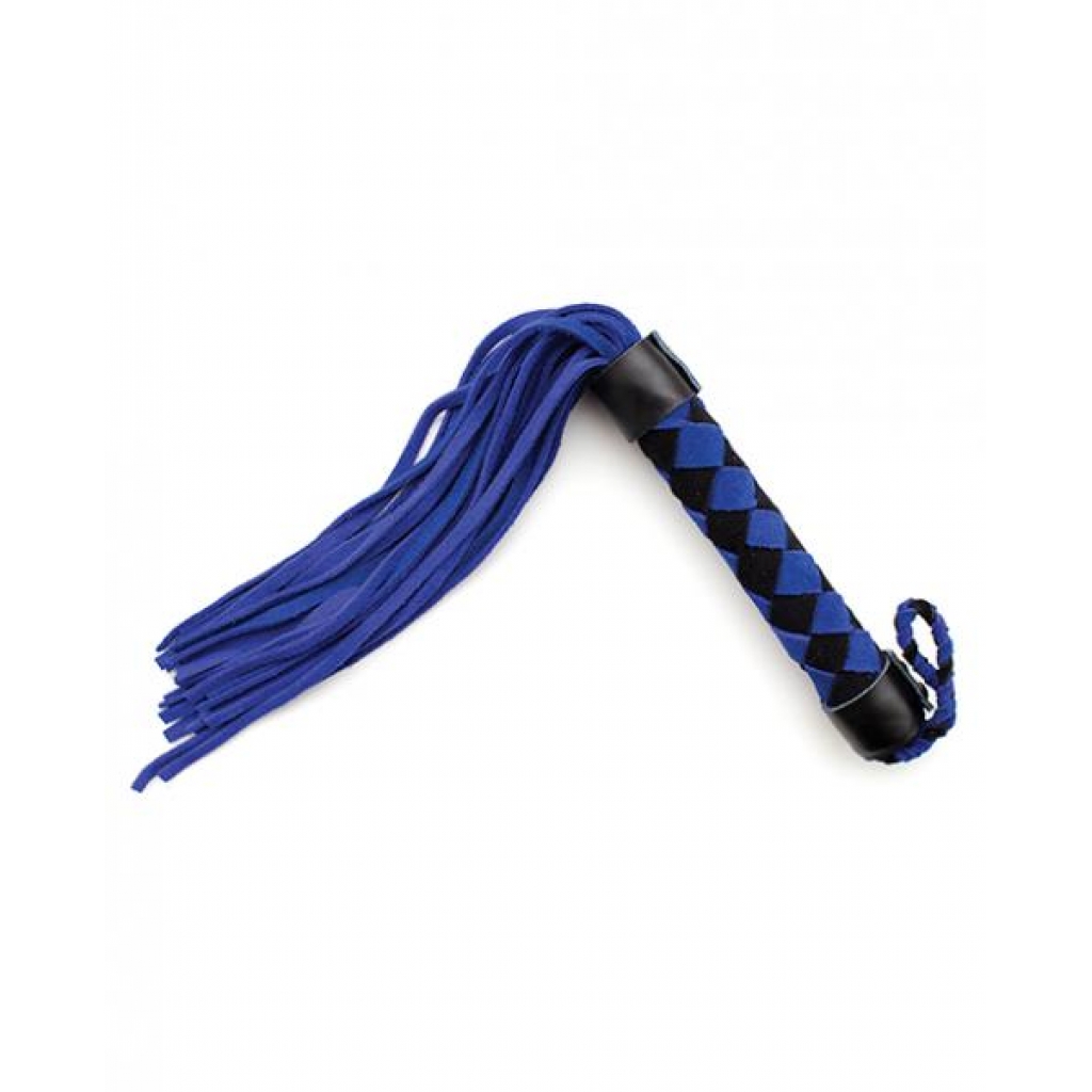 Plesur 15 Inches Leather Flogger in Blue