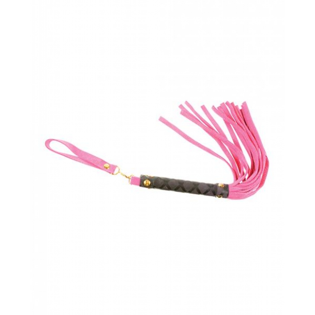 Mini Leather Flogger - Pink