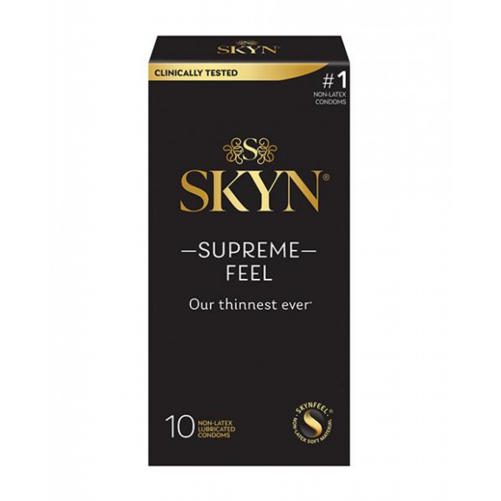 Lifestyles Skyn Supreme Feel Condoms - Pack of 10 for Sensitivity