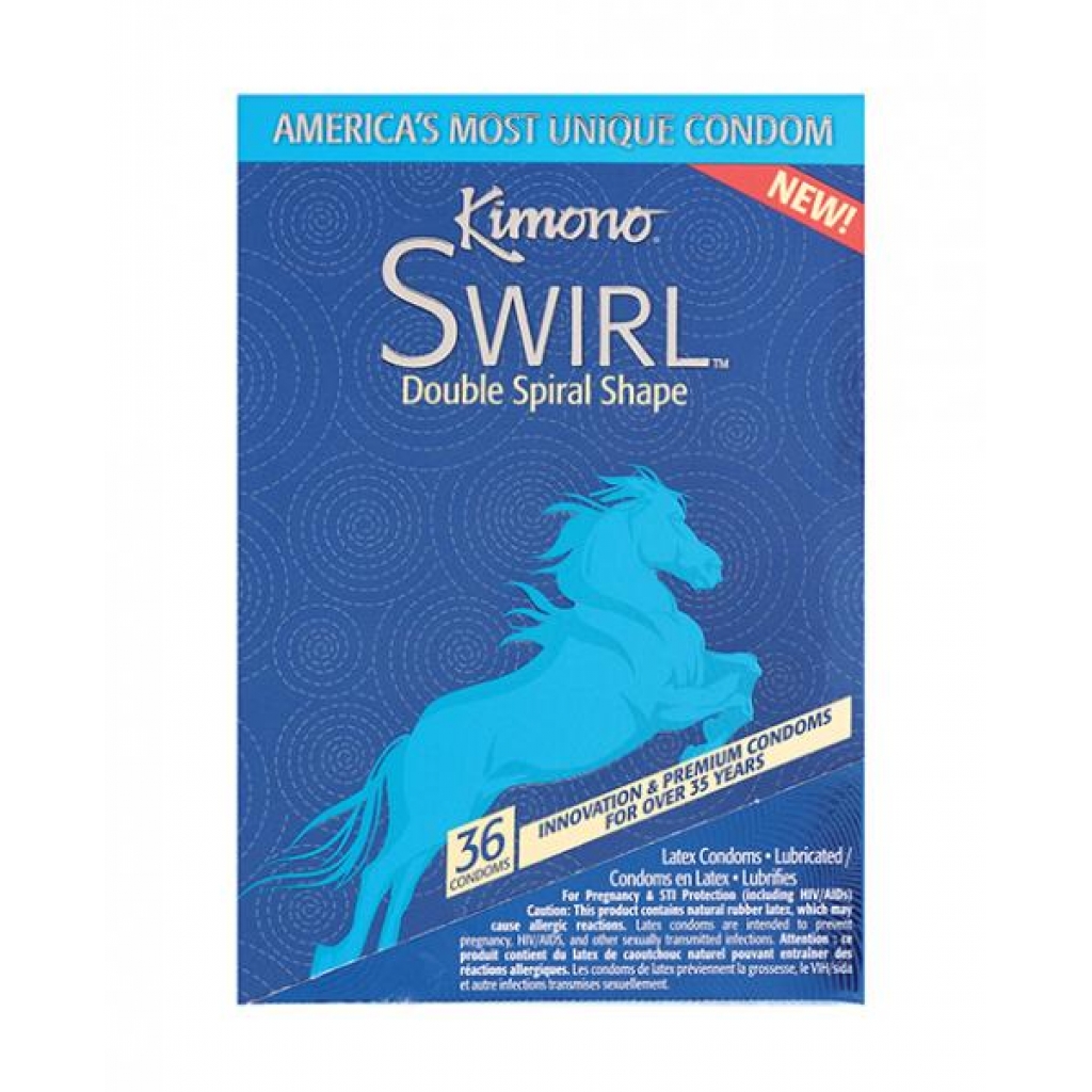 Kimono Swirl Condom - Pack Of 36