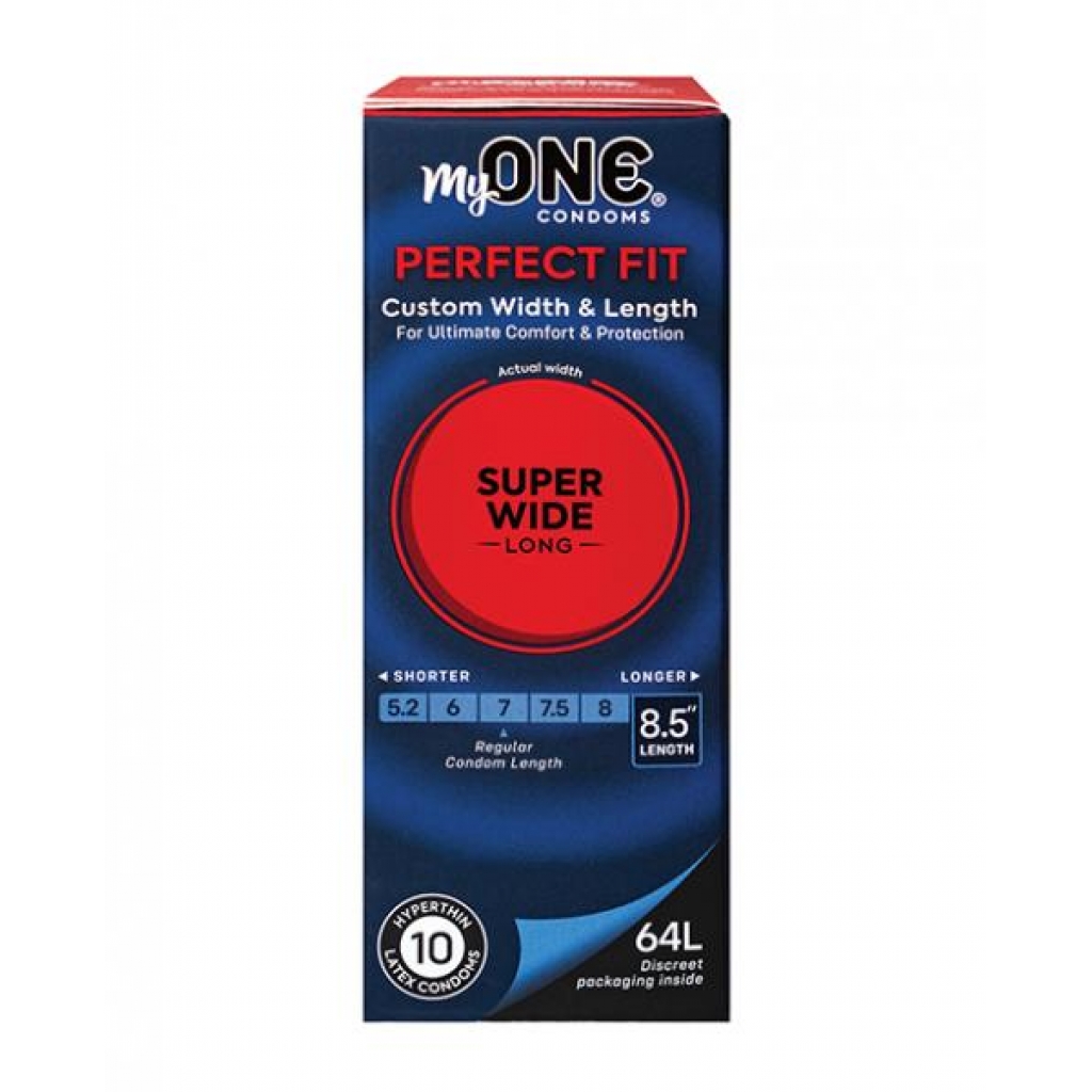 MyONE Custom Fit Super Wide & Long Condoms - Pack of 10