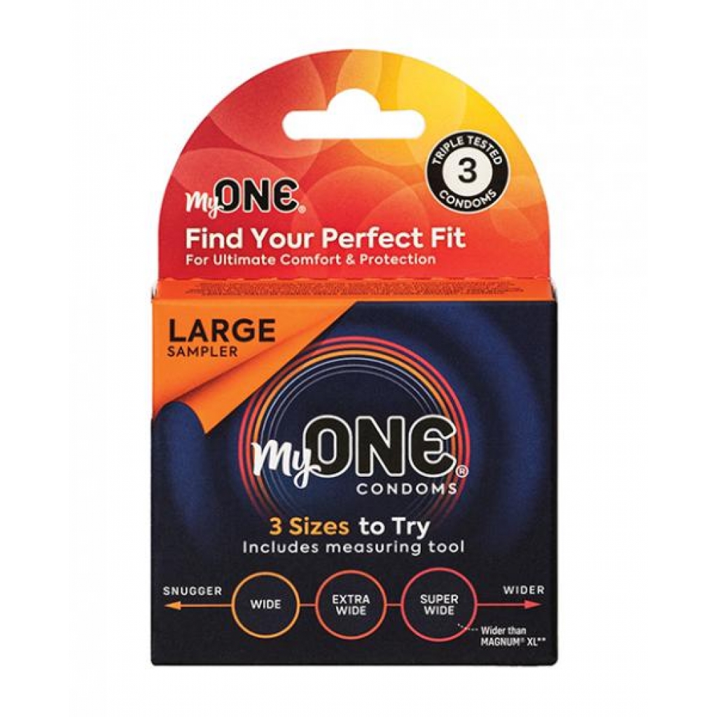 MyONE Large Sampler Condoms - Pack of 3