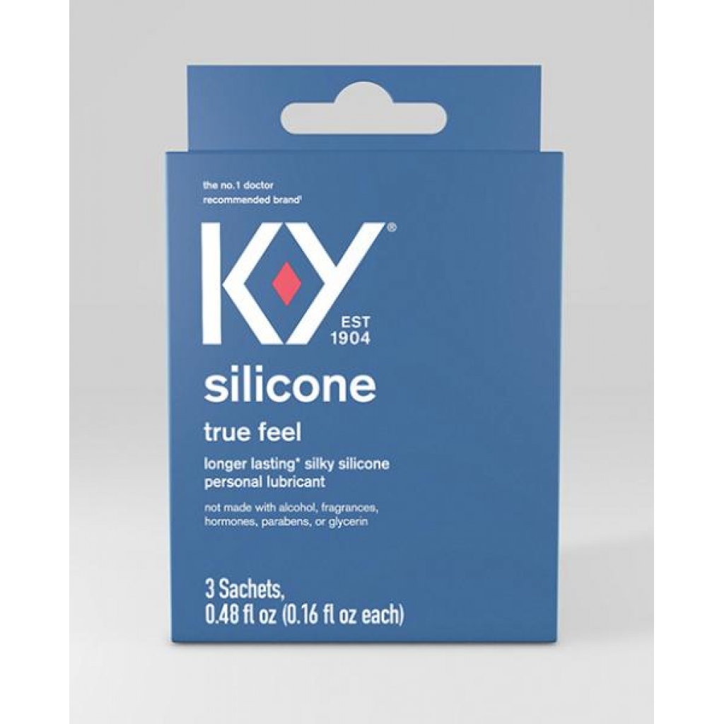 K-Y Silicone True Feel Lube - Pack of 3 Sachets