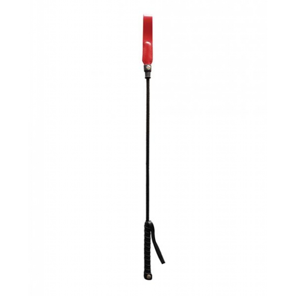 Rouge Long Riding Crop - Slim Tip Red