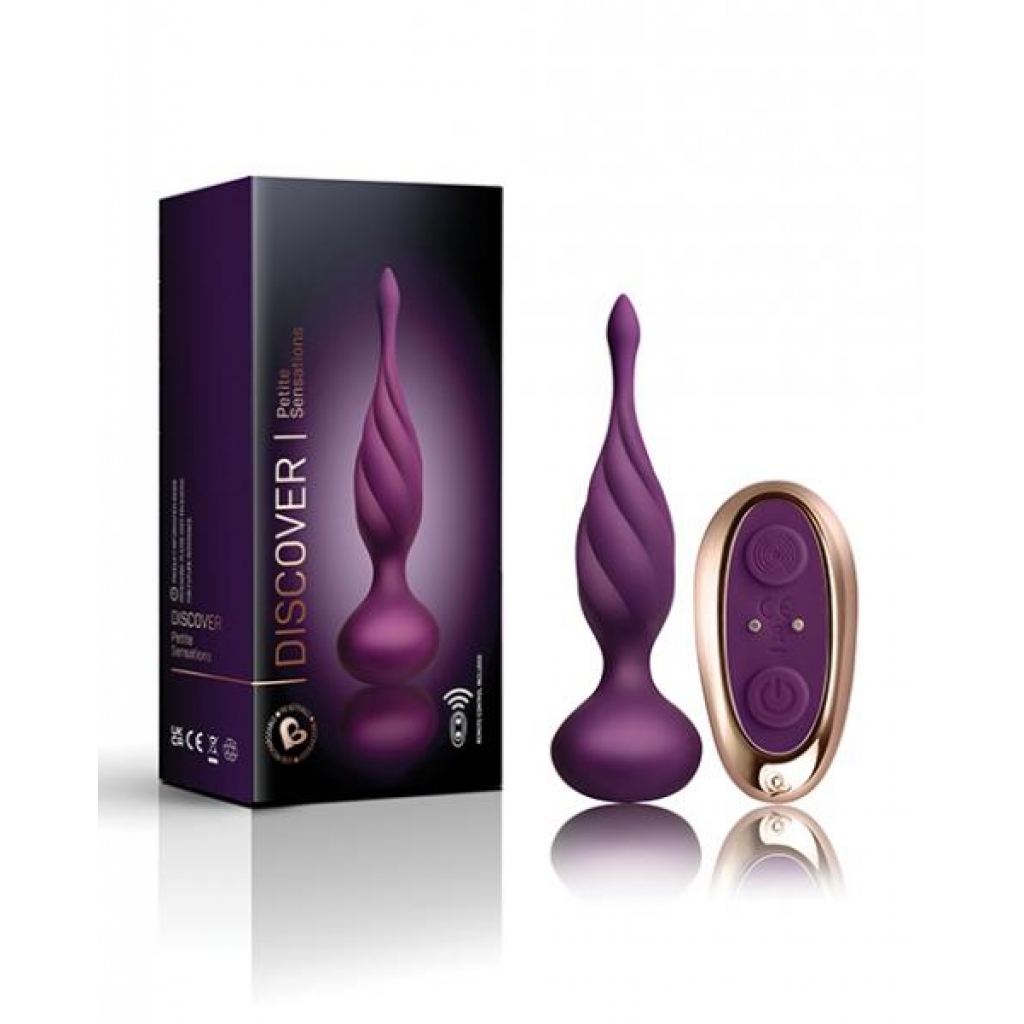 Rocks Off Petite Sensations Discover Plug With Remote - Purple