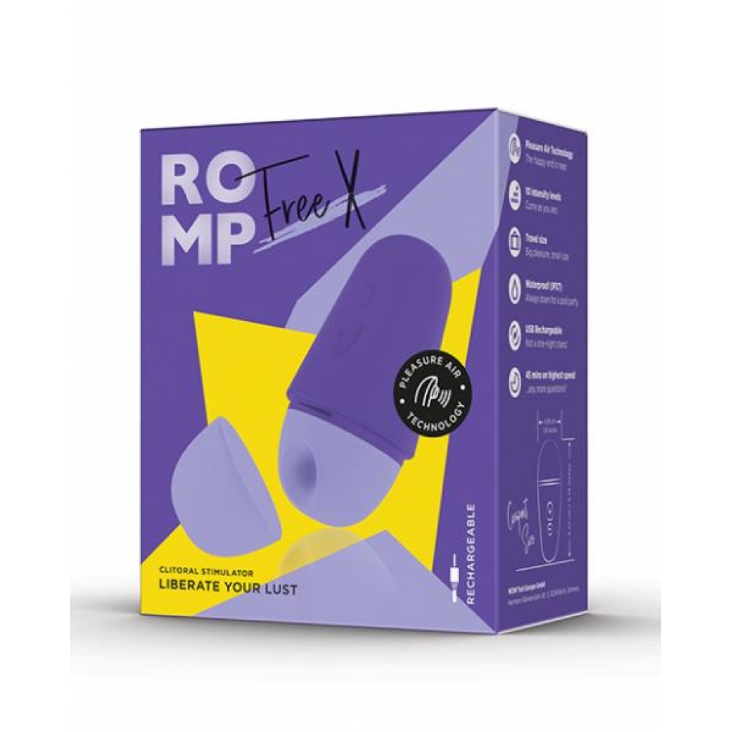 Romp Free X Clitoral Vibrator in Purple