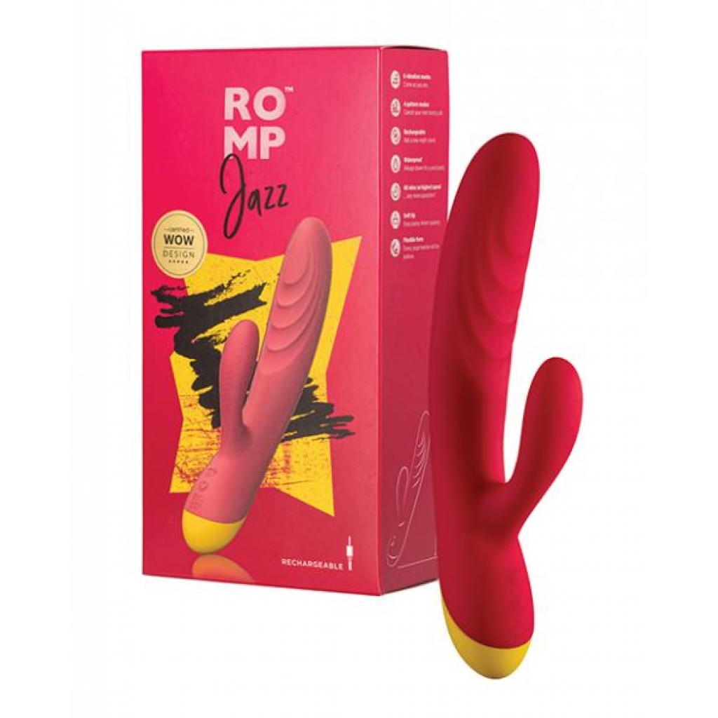 Romp Jazz Rabbit Vibrator - Berry Yellow