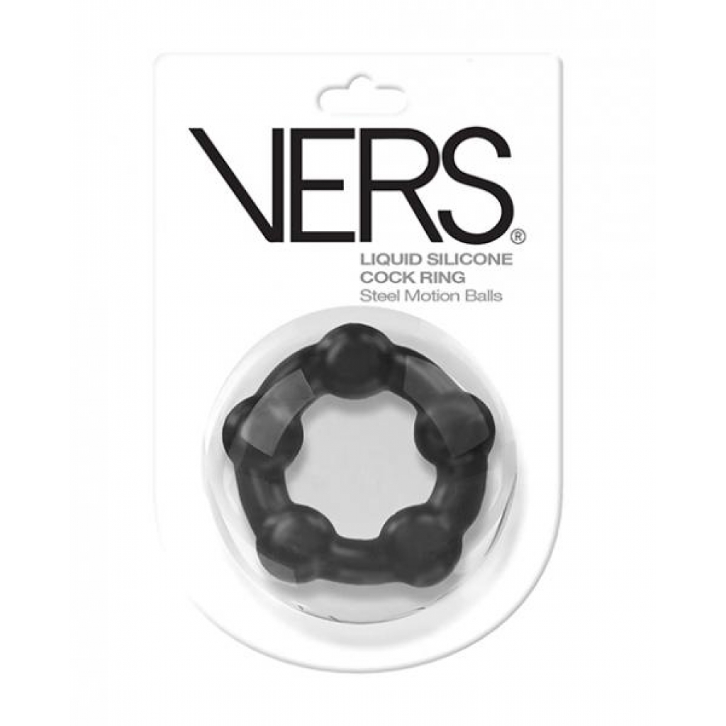 Vers Mobon Ball Cock Ring - Black