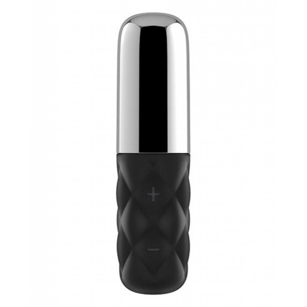 Satisfyer Mini Sparkling Darling Vibrator - Black Silver