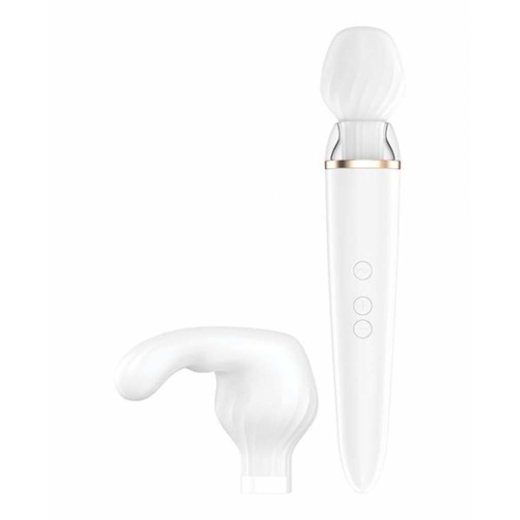 Satisfyer Double Wand-er Massager in White