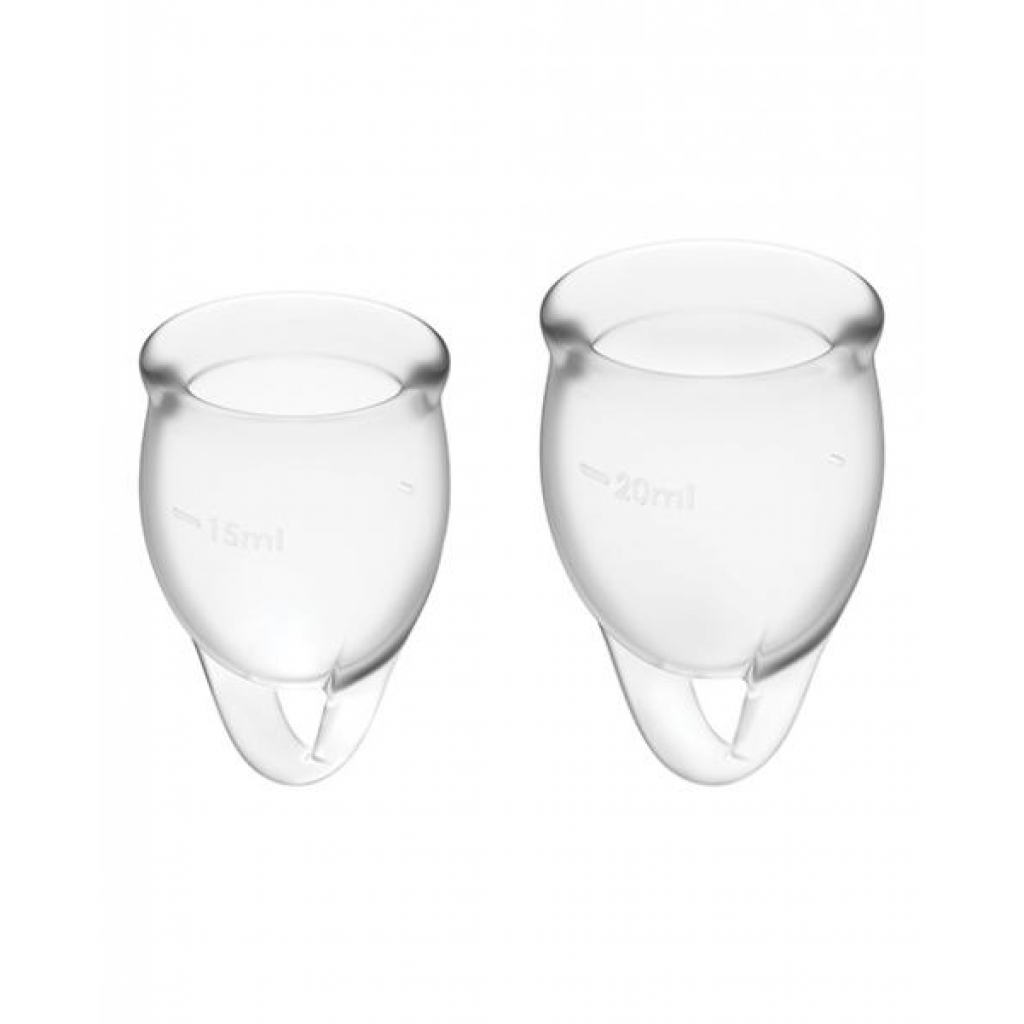 Satisfyer Feel Confident Menstrual Cup - Transparent Clear