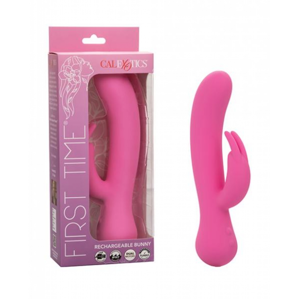 First Time Rechargeable Rabbit Vibrator - Pink