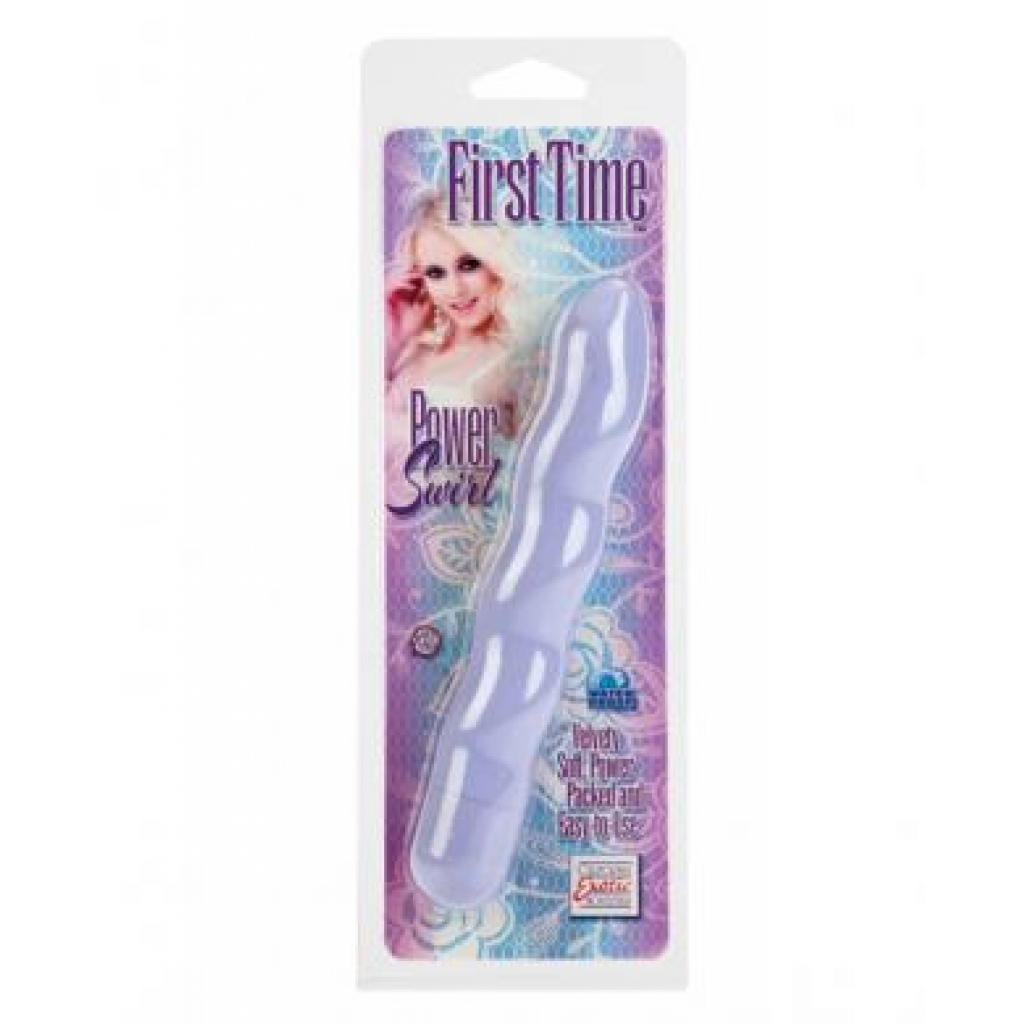 First Time Power Swirl Vibrator - Purple