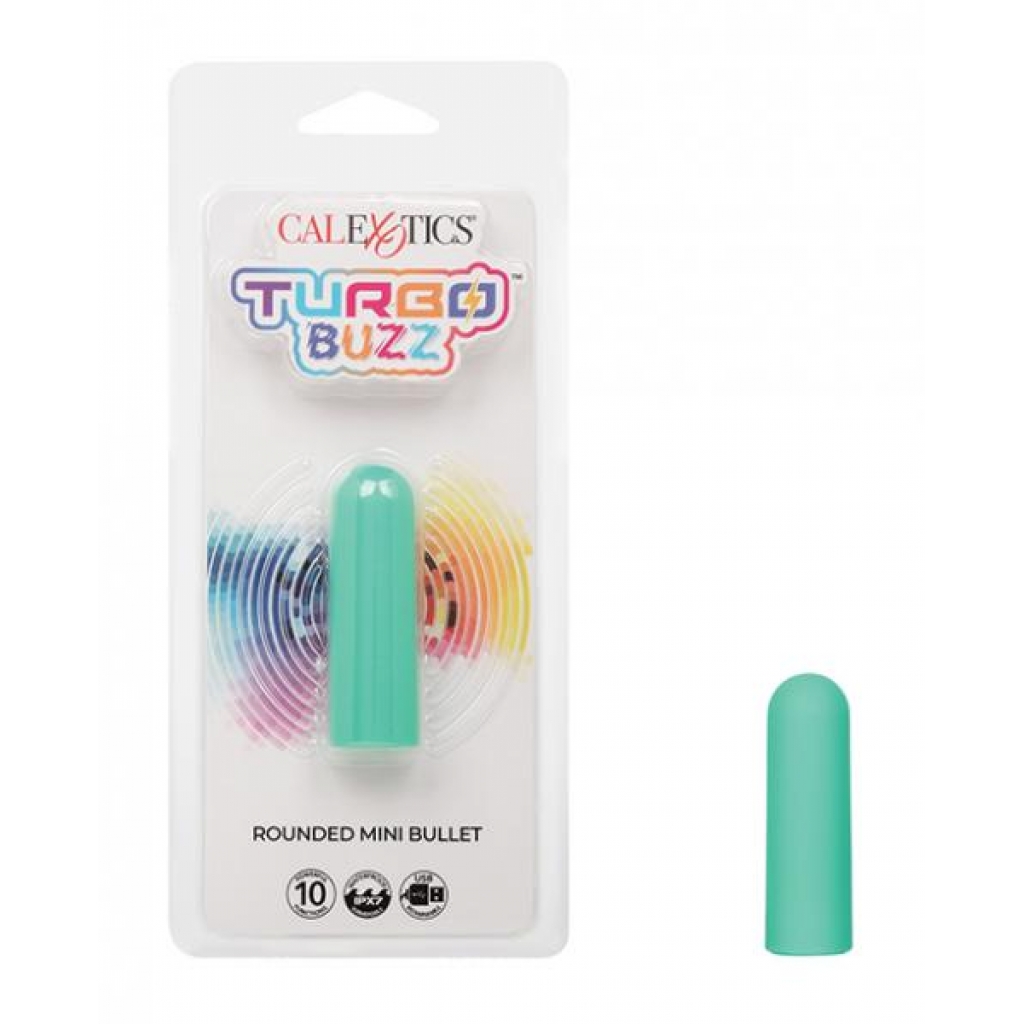 Turbo Buzz Rounded Mini Bullet Stimulator - Green