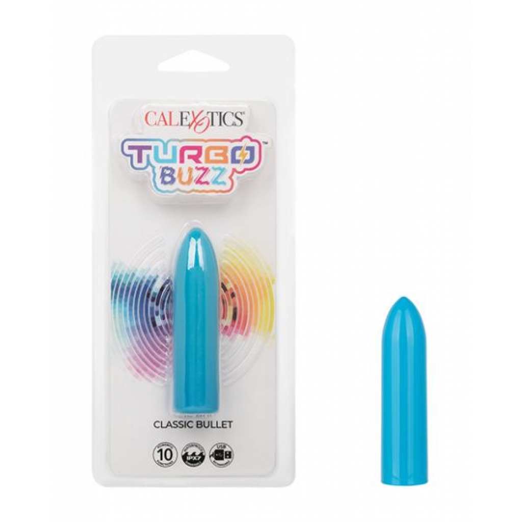 Turbo Buzz Compact Bullet Stimulator - Blue