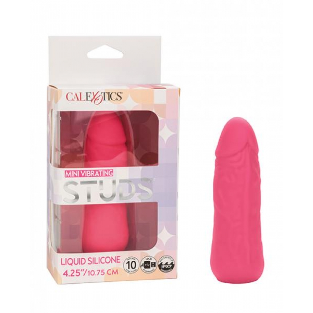 Silicone Studs Mini Vibrating Studs - Pink