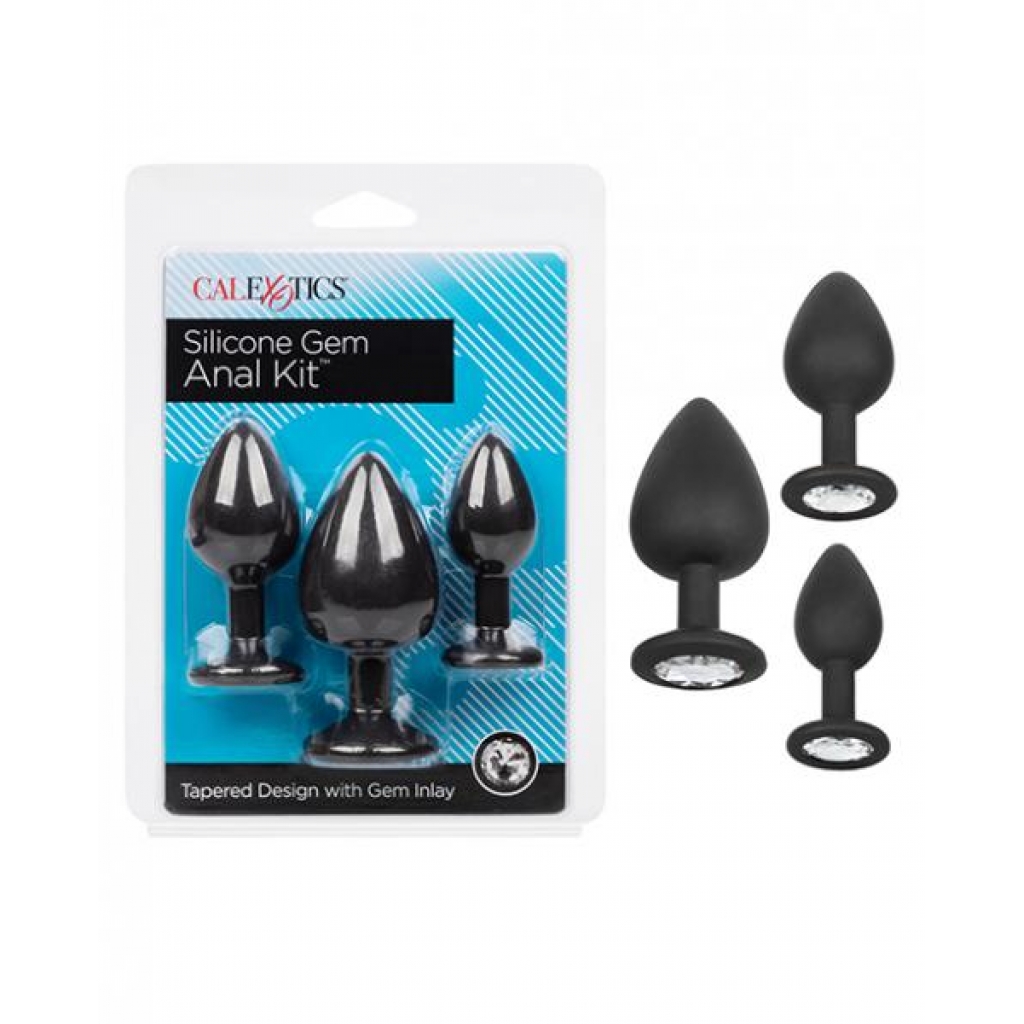 Silicone Gem Anal Kit - Black