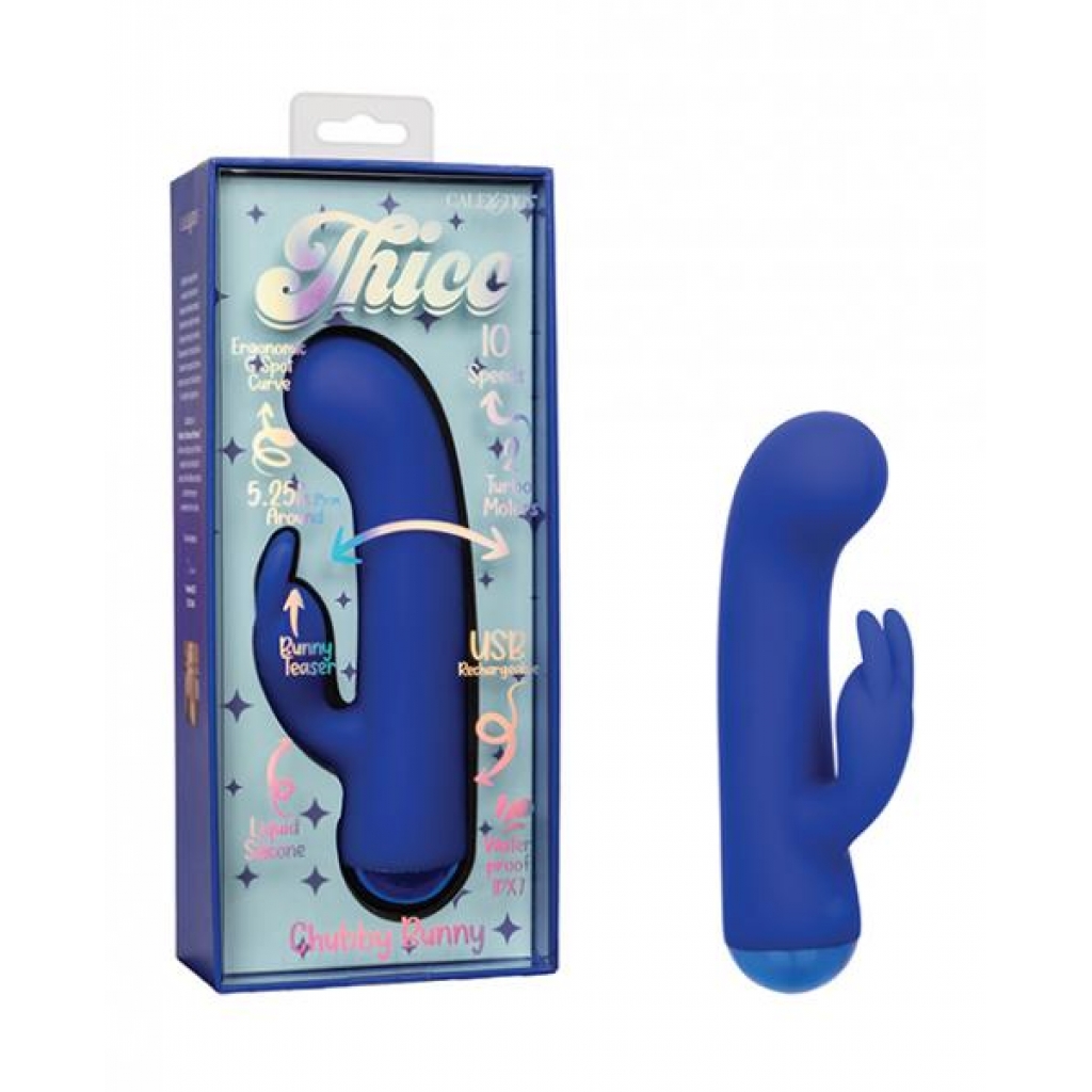 Thicc Chubby Bunny - Blue - Turbo Charged Massager