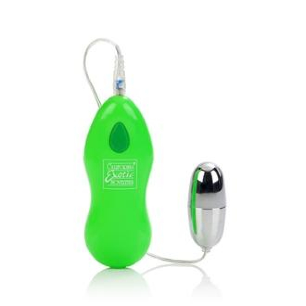 Ballistic Bullet Vibrator - Green Silver