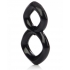 Crazy 8 Enhancer Double Cock Ring - Black