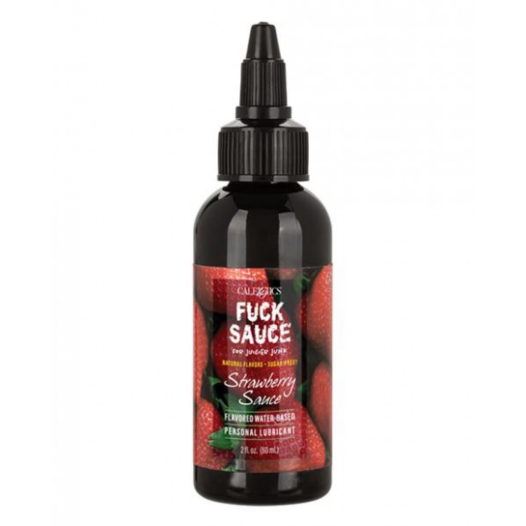 Fuck Sauce Flavored Water-Based Personal Lubricant - 2 Oz Strawberry