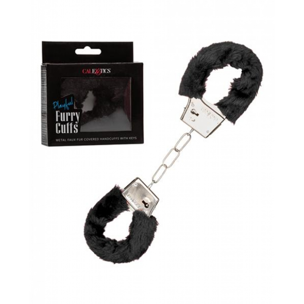 Versatile Plush Furry Handcuffs for Bondage Play