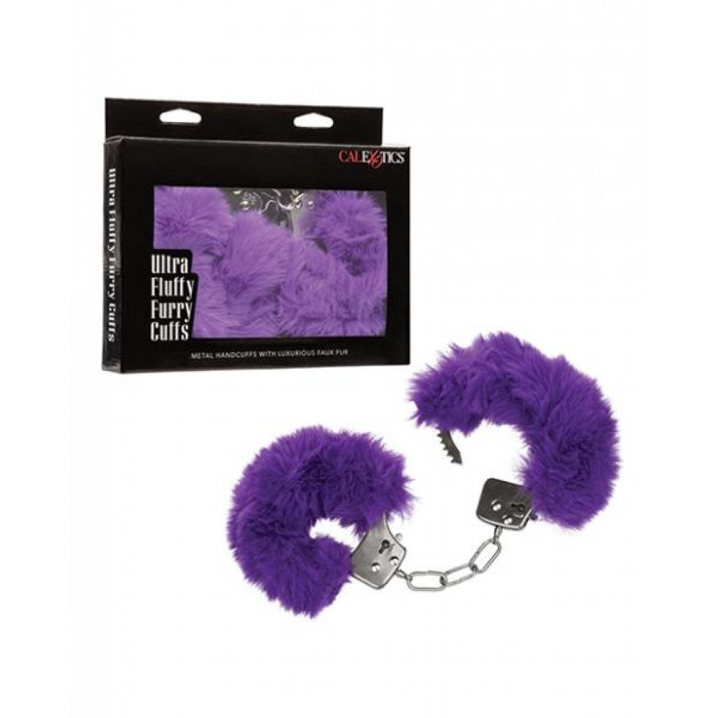 Ultra Fluffy Furry Cuffs - Luxurious Purple Restraints