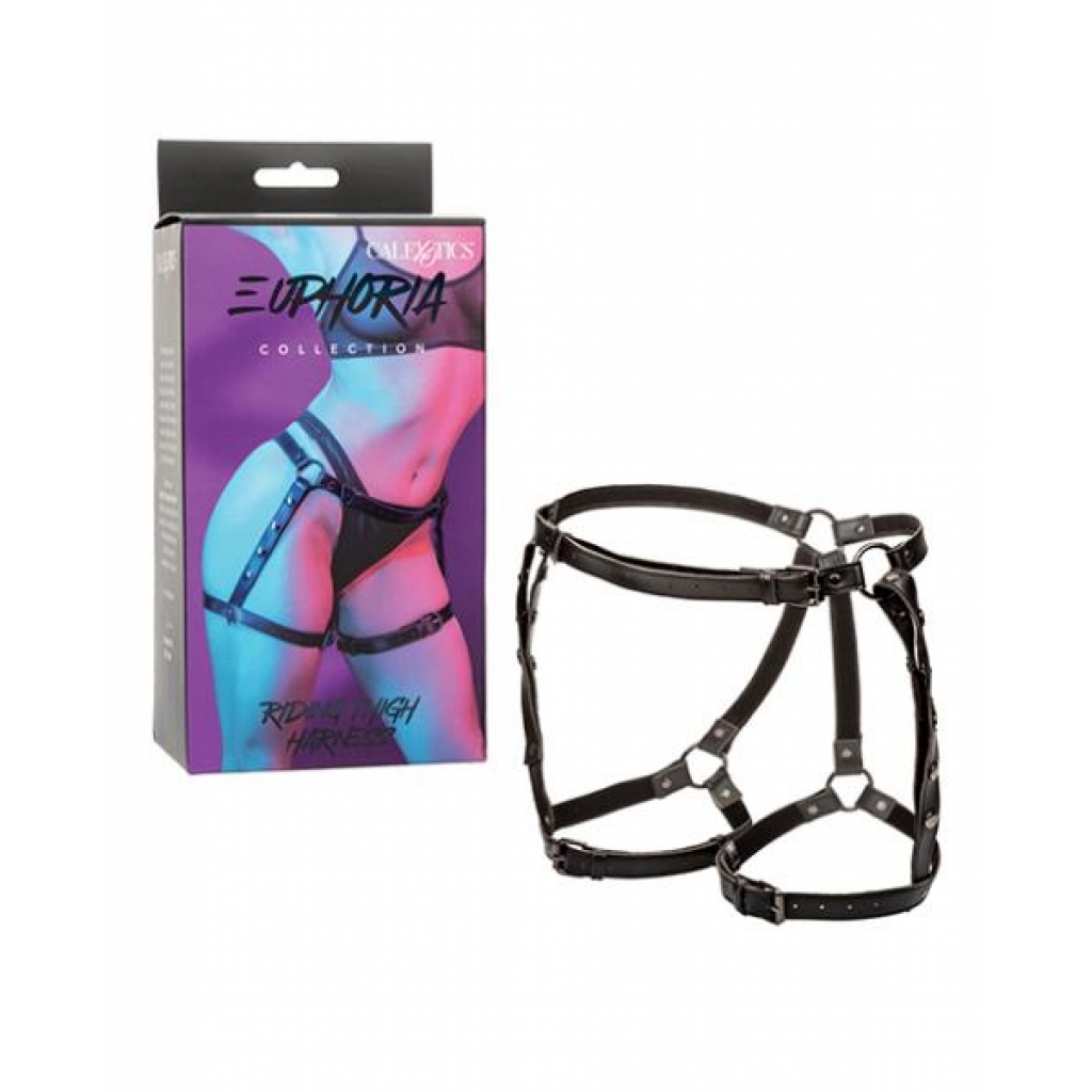 Euphoria Collection Riding Thigh Harness - Black