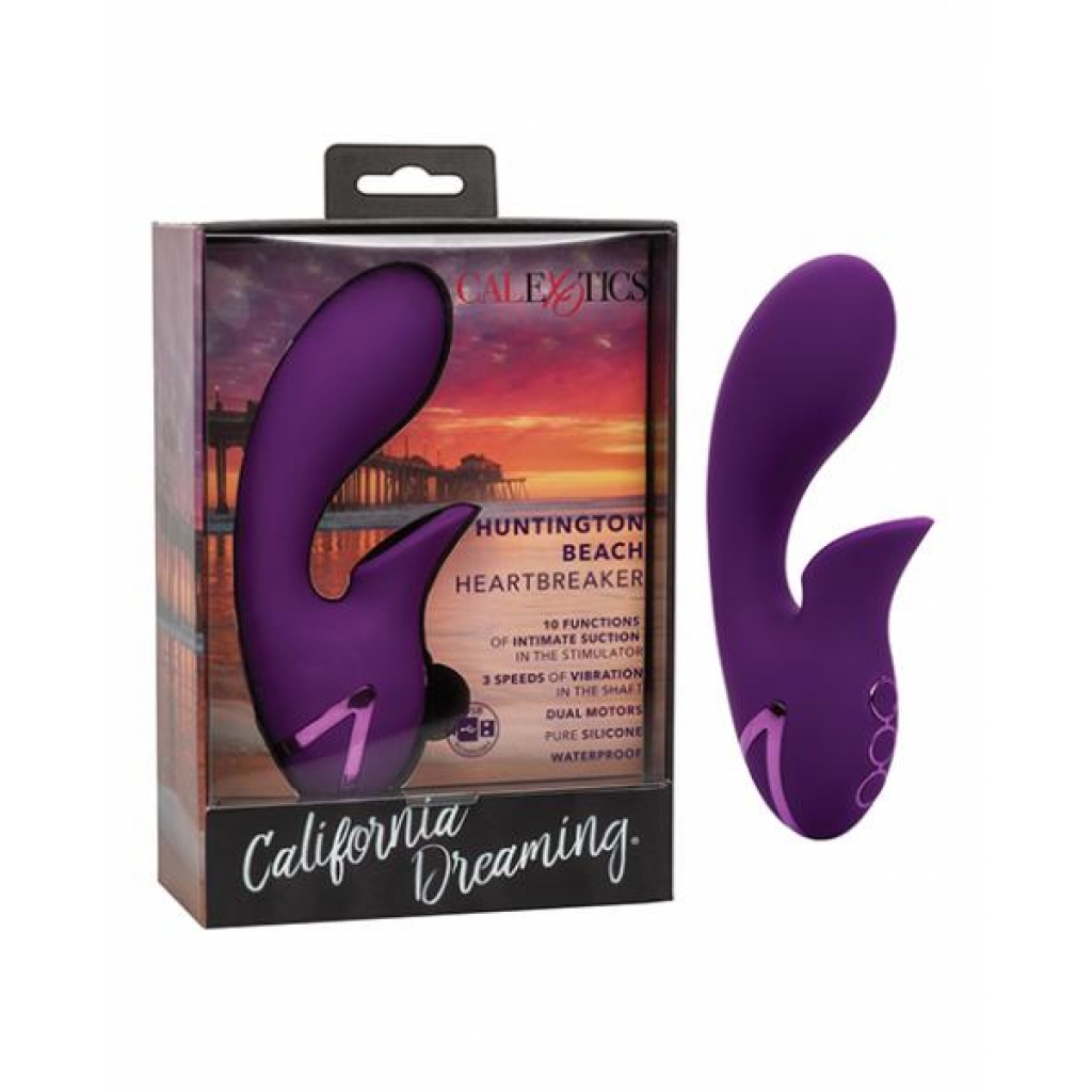 California Dreaming Huntington Beach Heartbreaker Massager - Purple