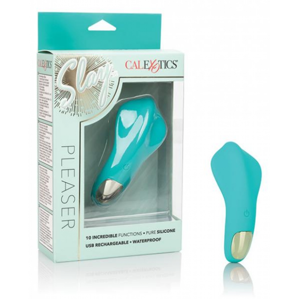 Slay Lover Ergonomic Vibrating Massager in Teal