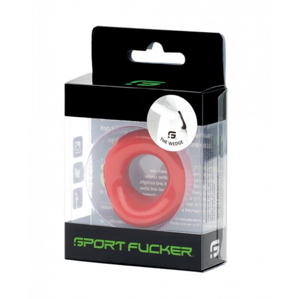 Sport Fucker Wedge - Red Enhancing Cockring