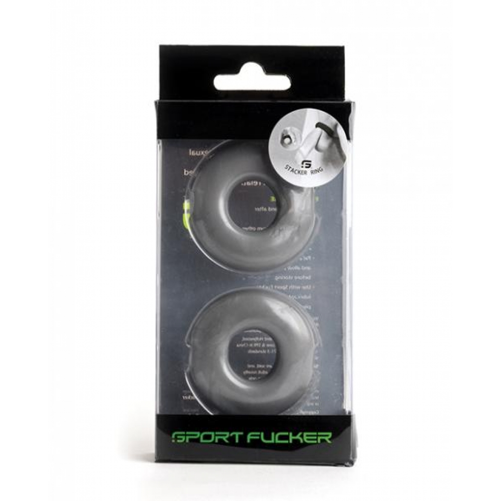 Sport Fucker Stacker Rings - Metal Smoke