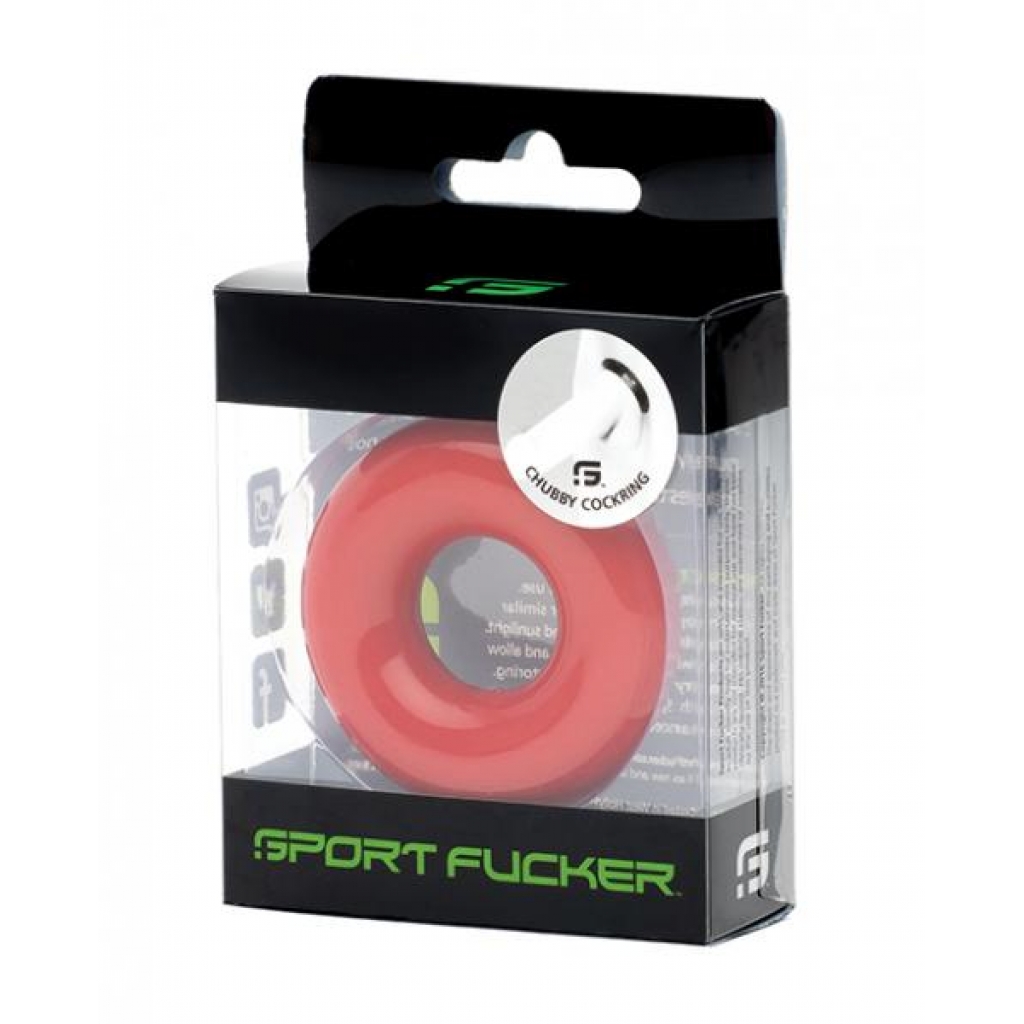 Sport Fucker Chubby Cockring – Red