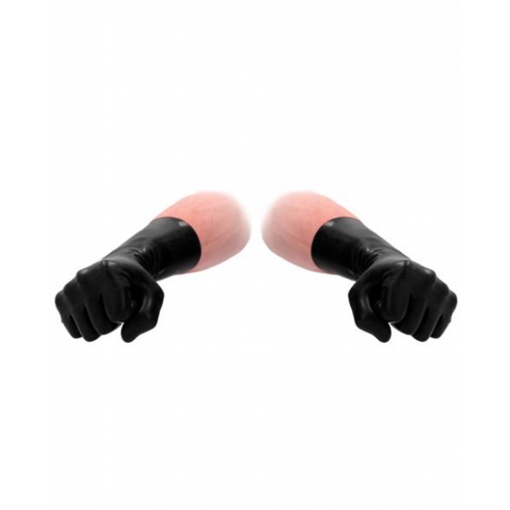 Fist It Latex Short Gloves - Black