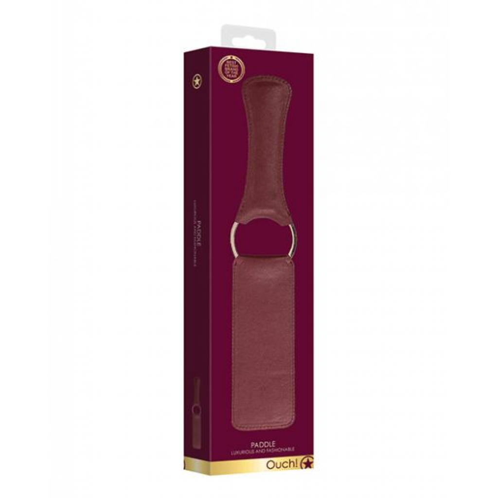 Ouch Halo Paddle - Burgundy Leather