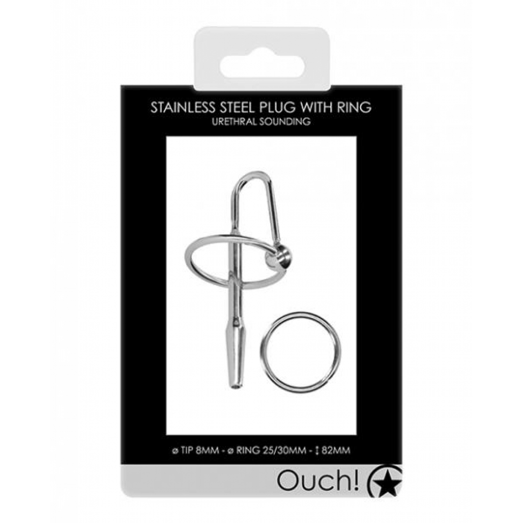 Shots Ouch Urethral Sounding Metal Plug - Exciting Pleasure