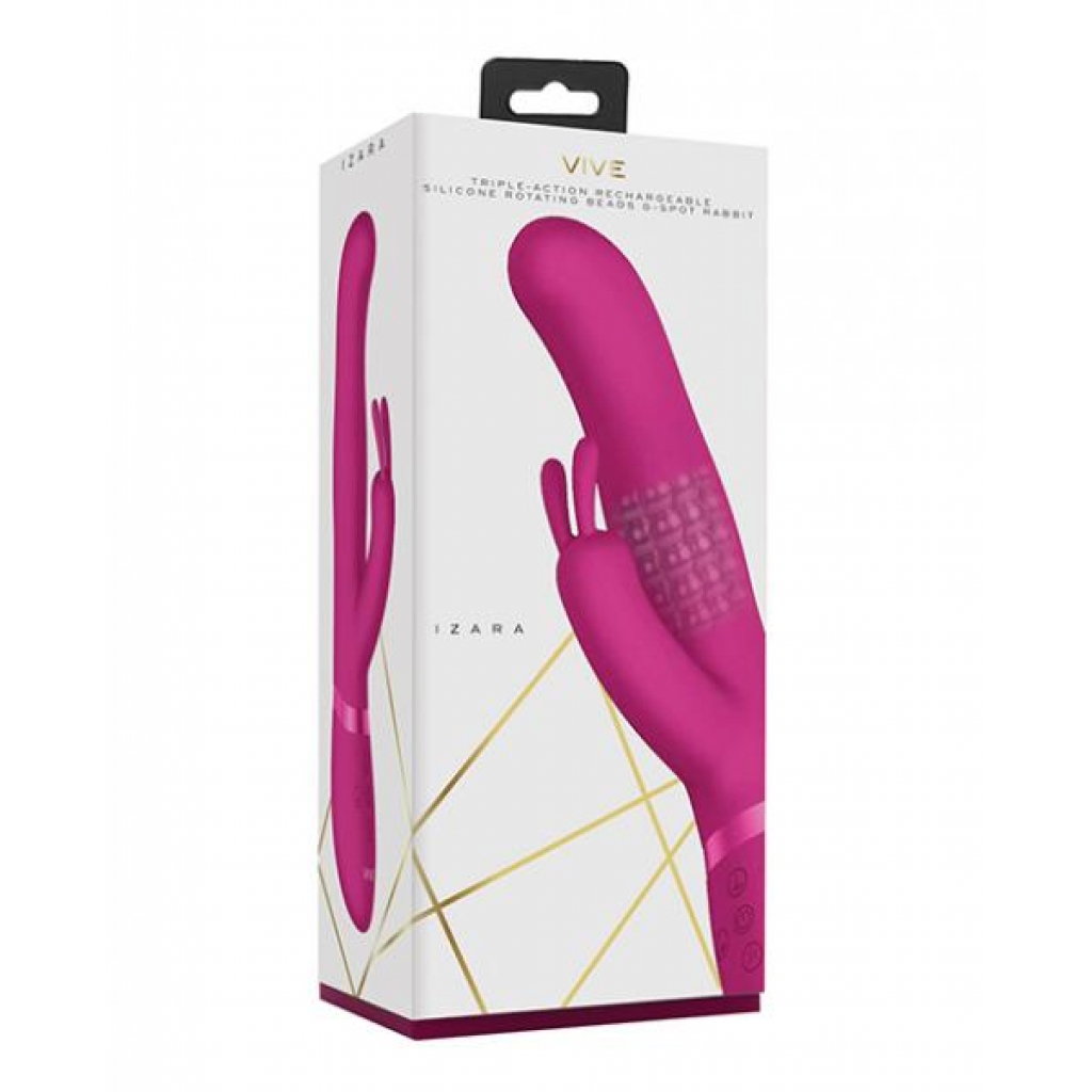 Izara Triple-Action Rabbit Vibrator - Pink