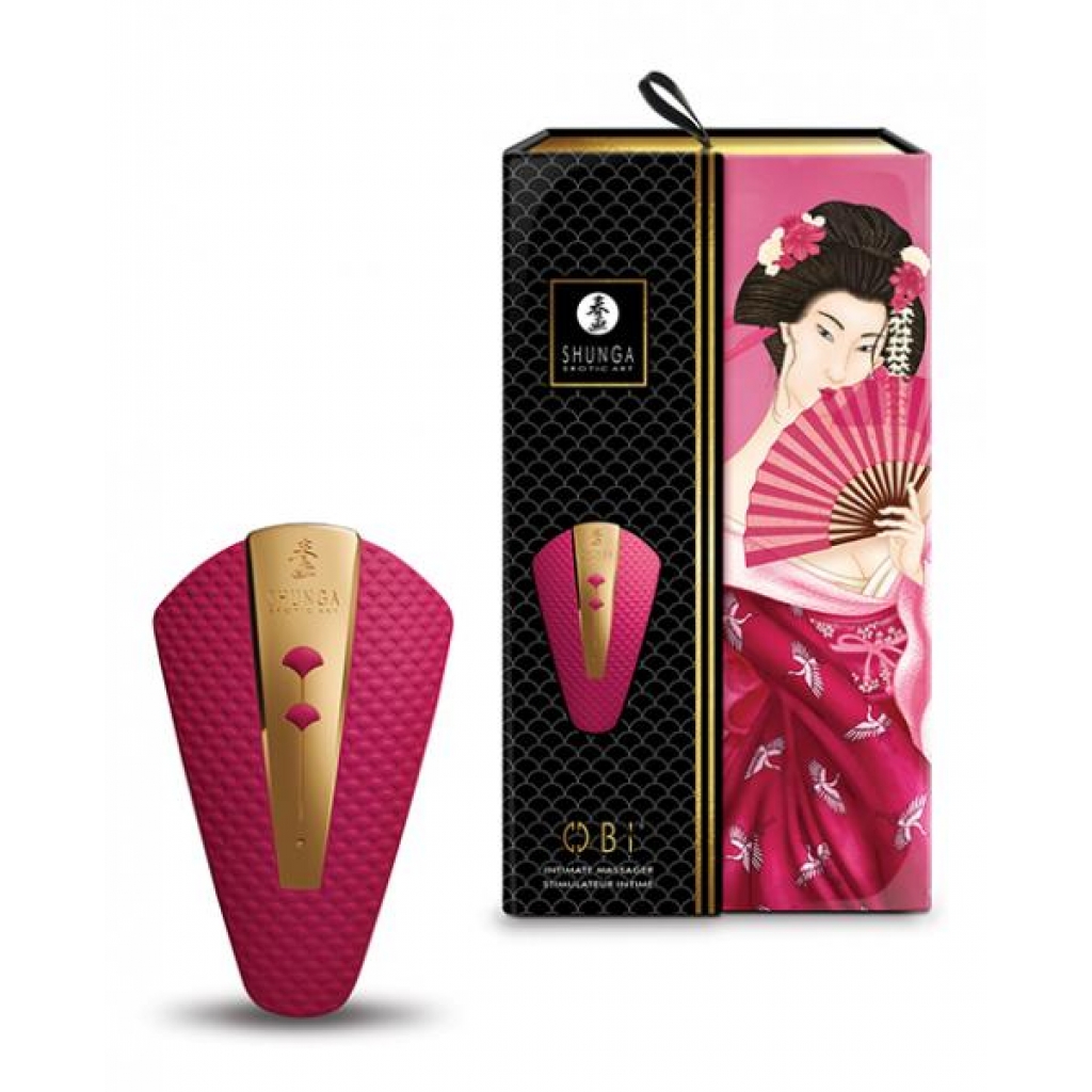 Shunga Obi Intimate Massager - Raspberry Pink